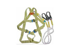 BODY HARNESS WITH DOUBLE LANYARD