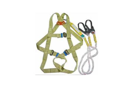 BODY HARNESS WITH DOUBLE LANYARD