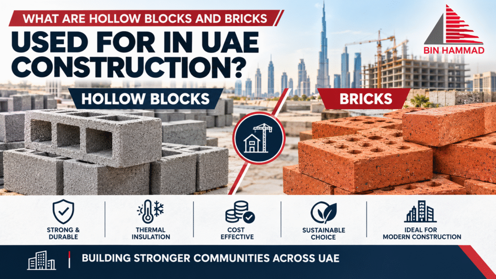 Hollow Blocks and Bricks Used for in UAE