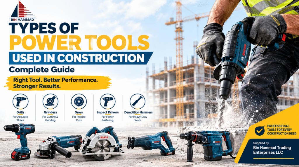 Types of Power Tools Used in Construction